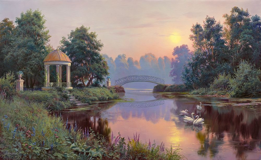 Art Print: Morning park