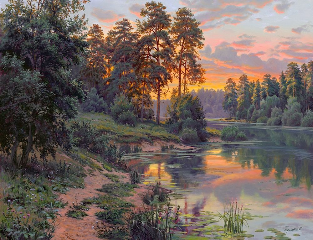 Wall Art Painting id:255764, Name: Colors of the evening, Artist: Prishchepa, Igor