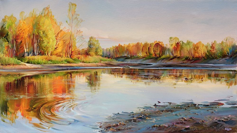 Wall Art Painting id:255785, Name: Volga bay, Artist: Romanov, Roman