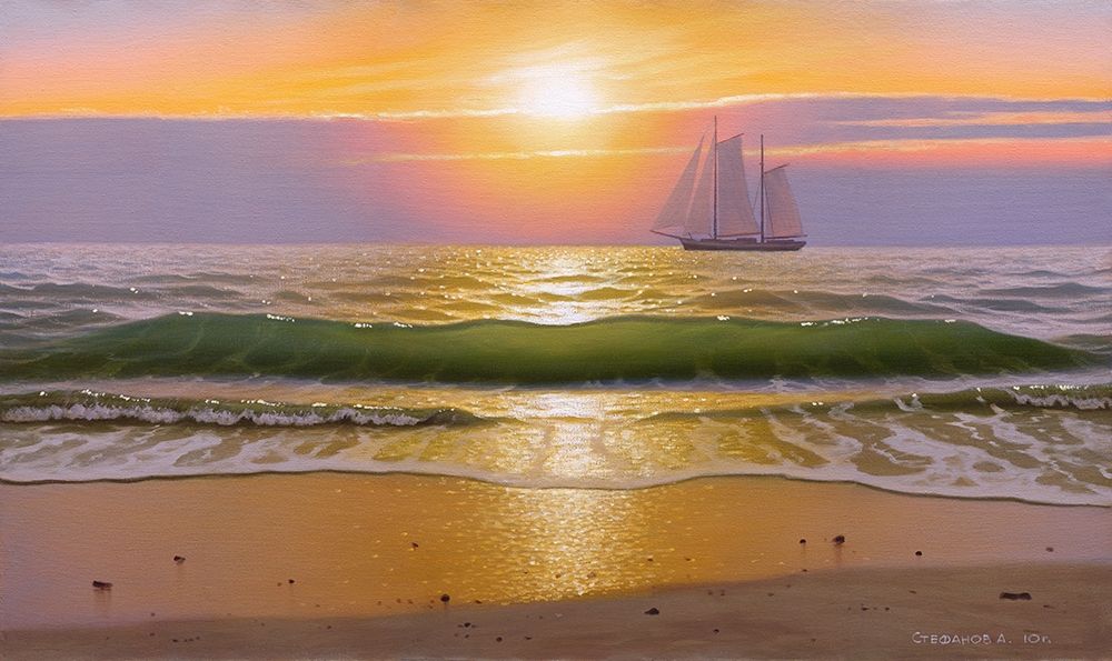 Wall art: Evening walk, by Stepanov, Alexander