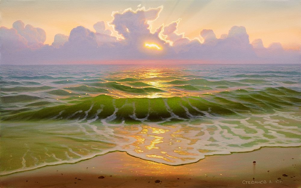 Wall art: Mysterious sunset, by Stepanov, Alexander