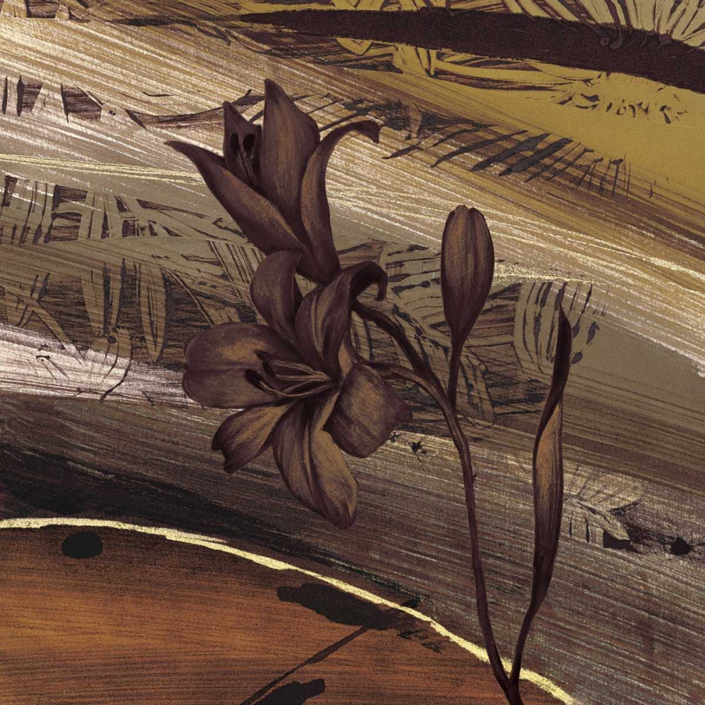 Wall art: Fleurs dor I, by Brochard, Anne