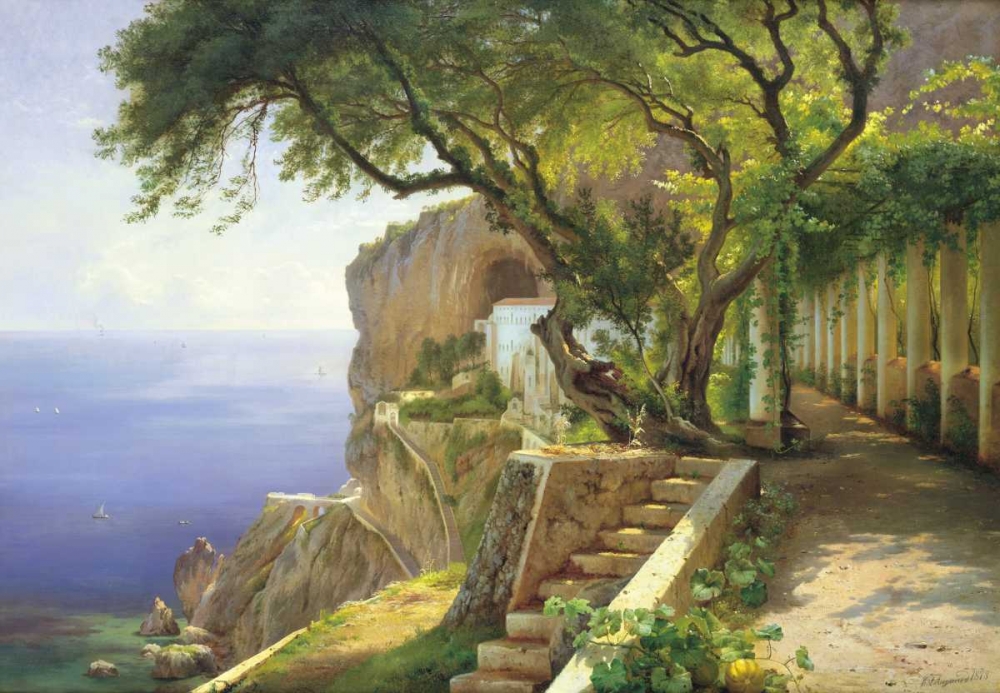 Art Print: Pergola in Amalfi