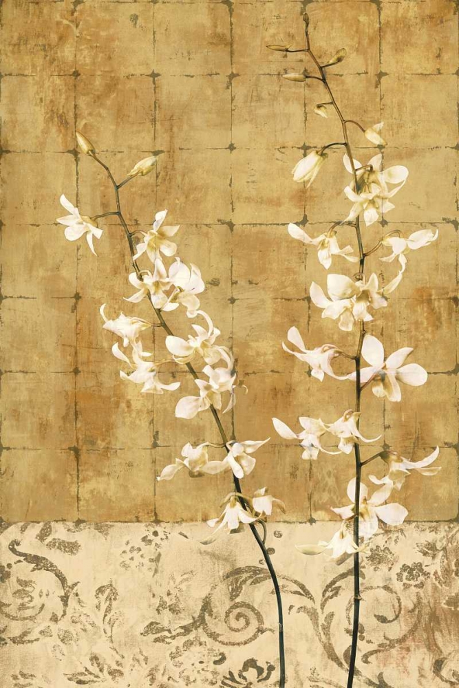 Art Print: Blossoms in Gold I