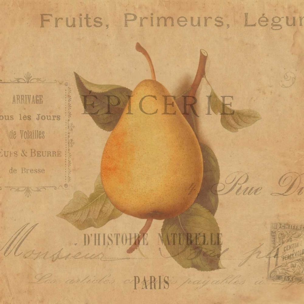 Wall Art Painting id:315855, Name: Poire, Artist: Devellier, Deborah