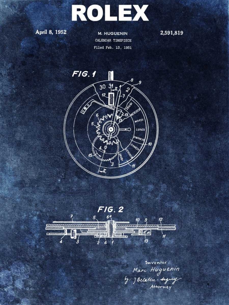 Wall Art Painting id:318151, Name: Rolex Calendar Time Piece - 195, Artist: Sproul, Dan