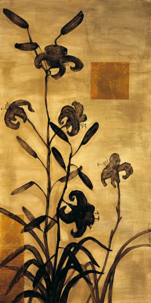 Wall Art Painting id:315950, Name: Lily Silhouette I, Artist: Lange, Erin