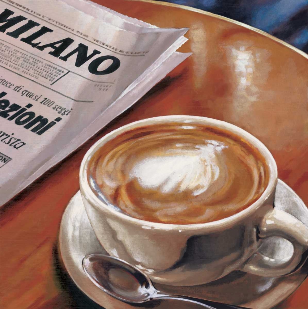 Wall art: Cappuccino al Bar, by Landi, Federico