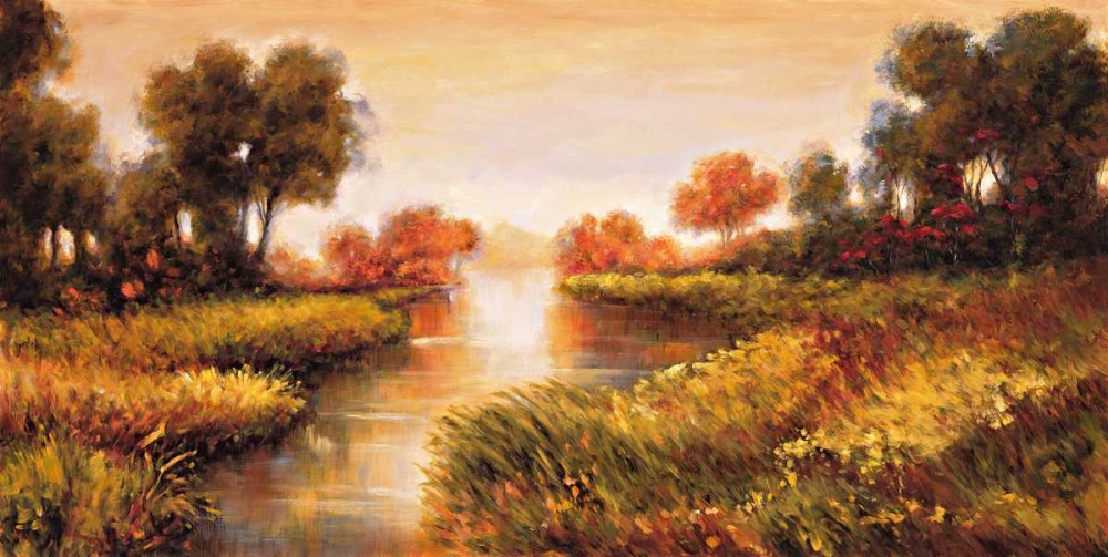 Art Print: Pond at Daybreak