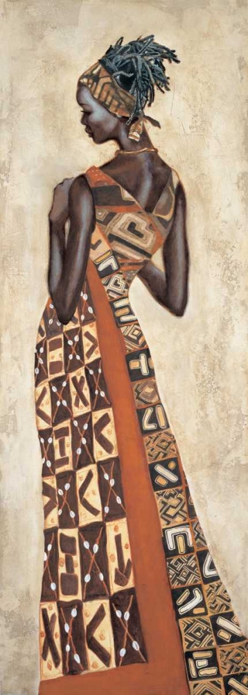 Wall Art Painting id:316244, Name: Femme Africaine II, Artist: Leconte, Jacques