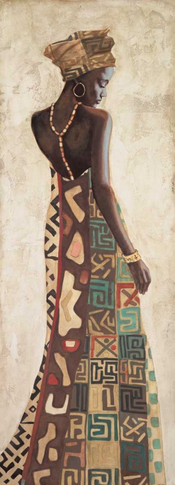 Wall Art Painting id:316245, Name: Femme Africaine III, Artist: Leconte, Jacques