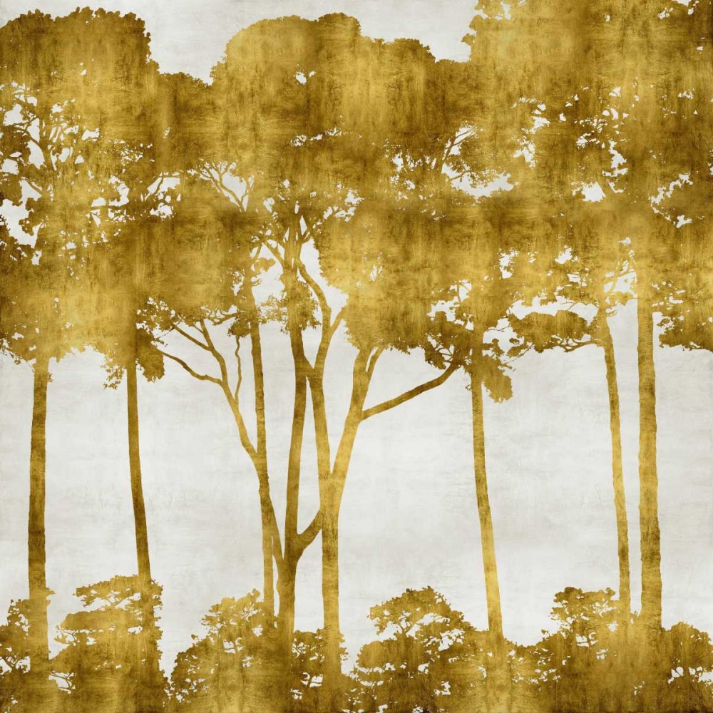 Art Print: Tree Lined In Gold I
