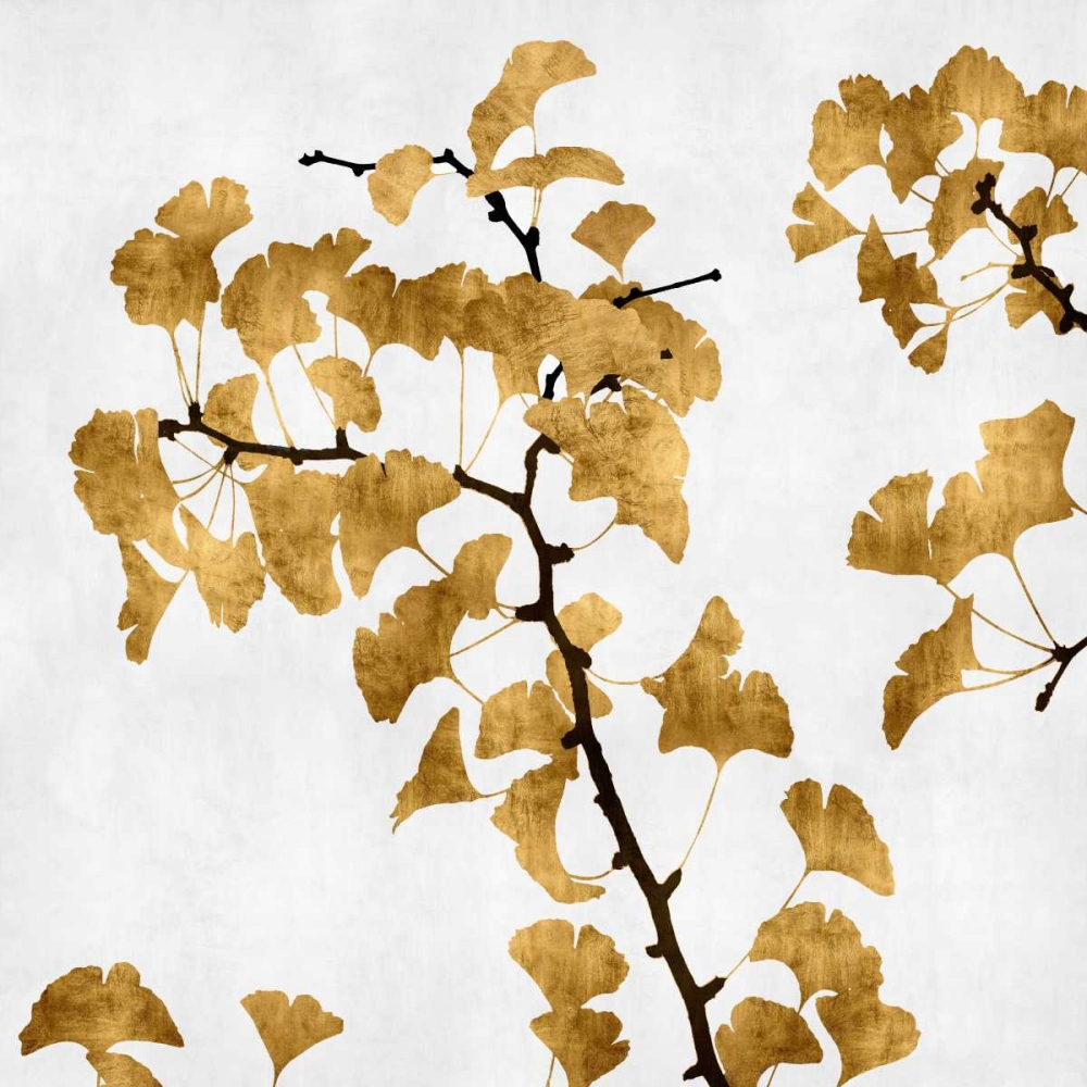 Wall Art Painting id:314804, Name: Ginko in Gold I, Artist: Bennett, Kate