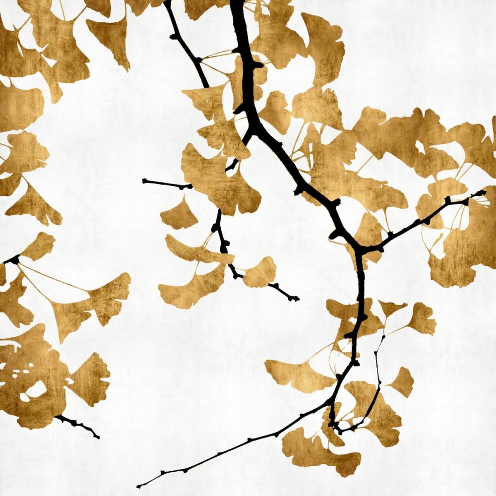 Wall Art Painting id:314805, Name: Ginko in Gold II, Artist: Bennett, Kate