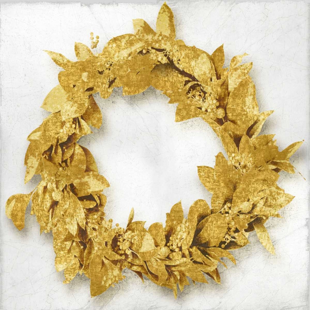 Art Print: Golden Wreath I