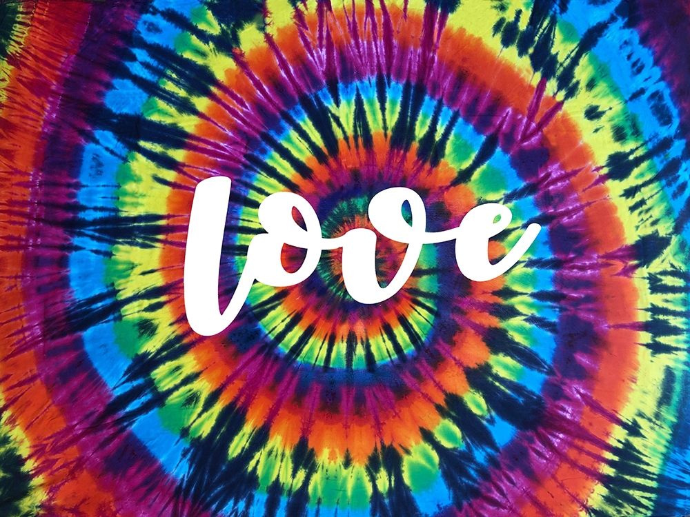 Wall Art Painting id:325036, Name: Tie Dye Rainbow Love I, Artist: Kearns, Molly