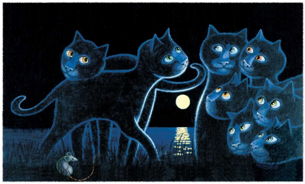 Art Print: Beach Party (with Mouse)