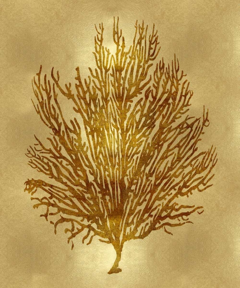 Wall art: Sea Life - Gold V, by Miller, Melonie