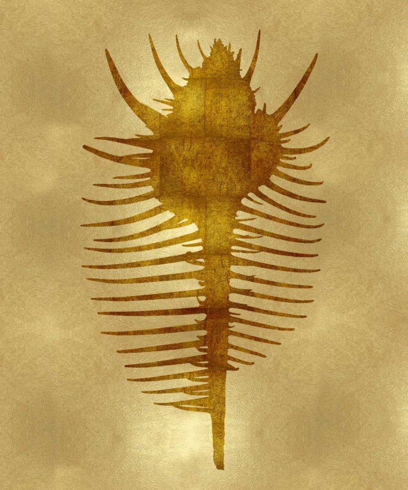 Art Print: Sea Life - Gold VI