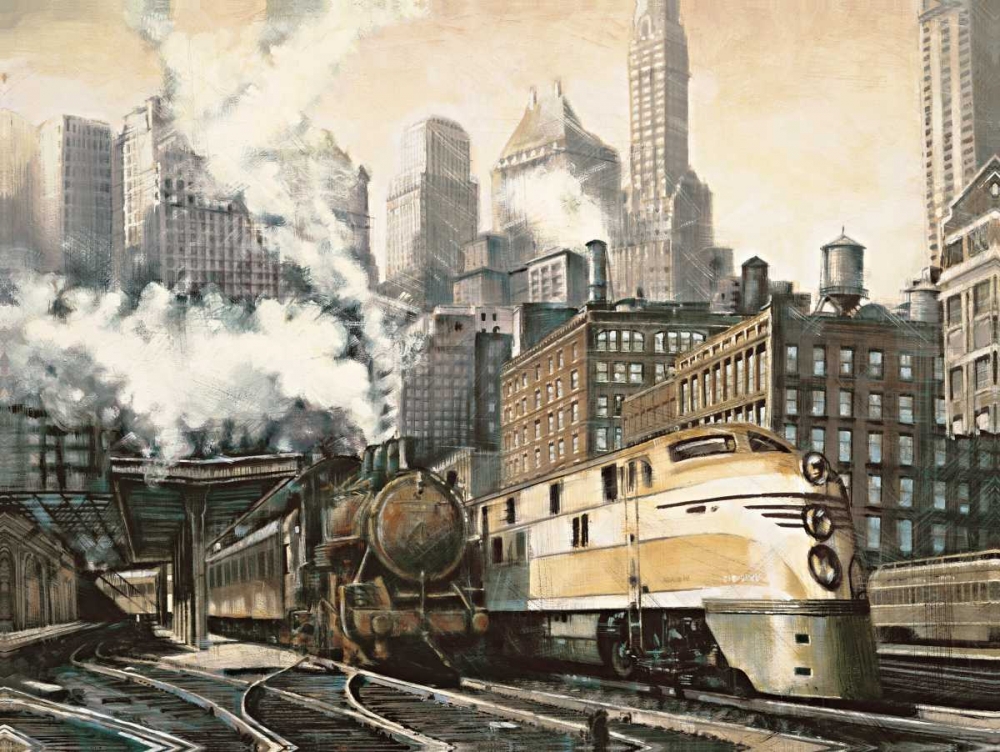 Wall Art Painting id:316631, Name: The Station-Chicago, Artist: Daniels, Matthew
