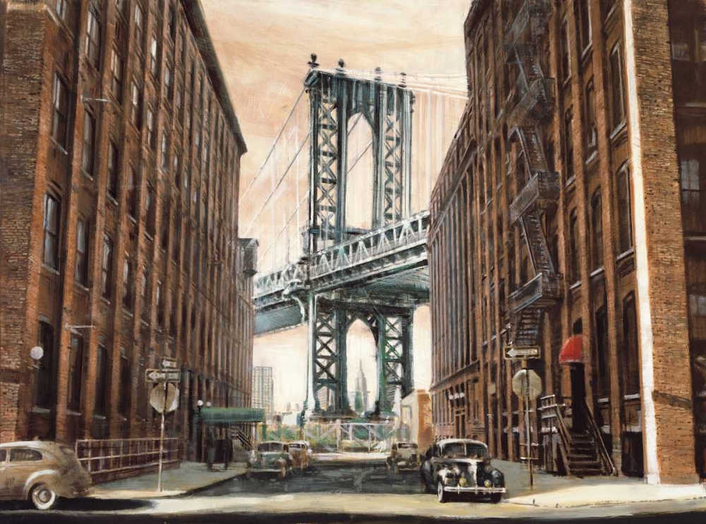 Art Print: View to the Manhattan Bridge