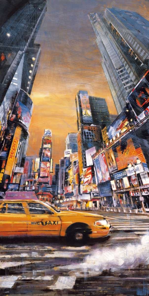 Wall Art Painting id:316639, Name: Times Square Perspective I, Artist: Daniels, Matthew
