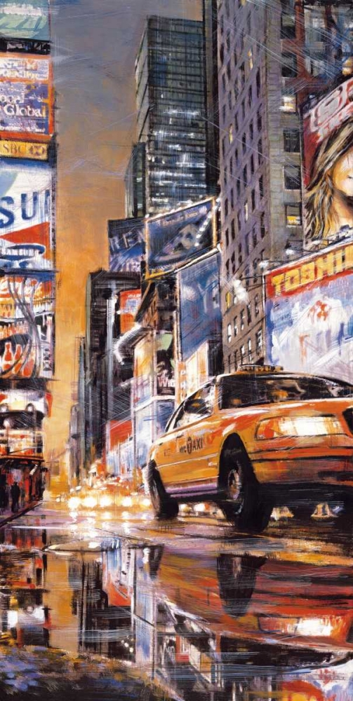 Wall Art Painting id:316640, Name: Times Square Perspective II, Artist: Daniels, Matthew