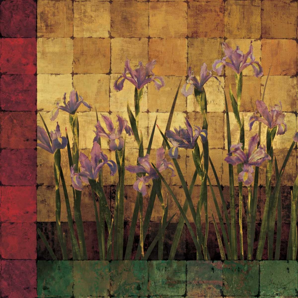 Wall art: Iris Garden, by Wells, Marcia