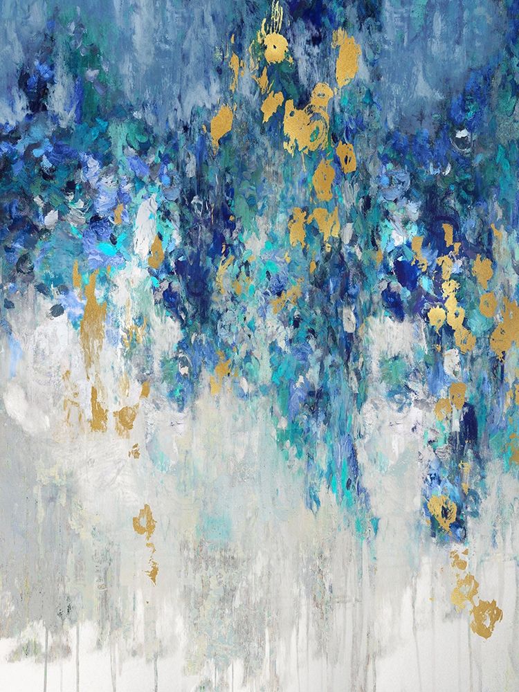 Wall Art Painting id:320293, Name: Cascading Blues I, Artist: Robbins, Nikki