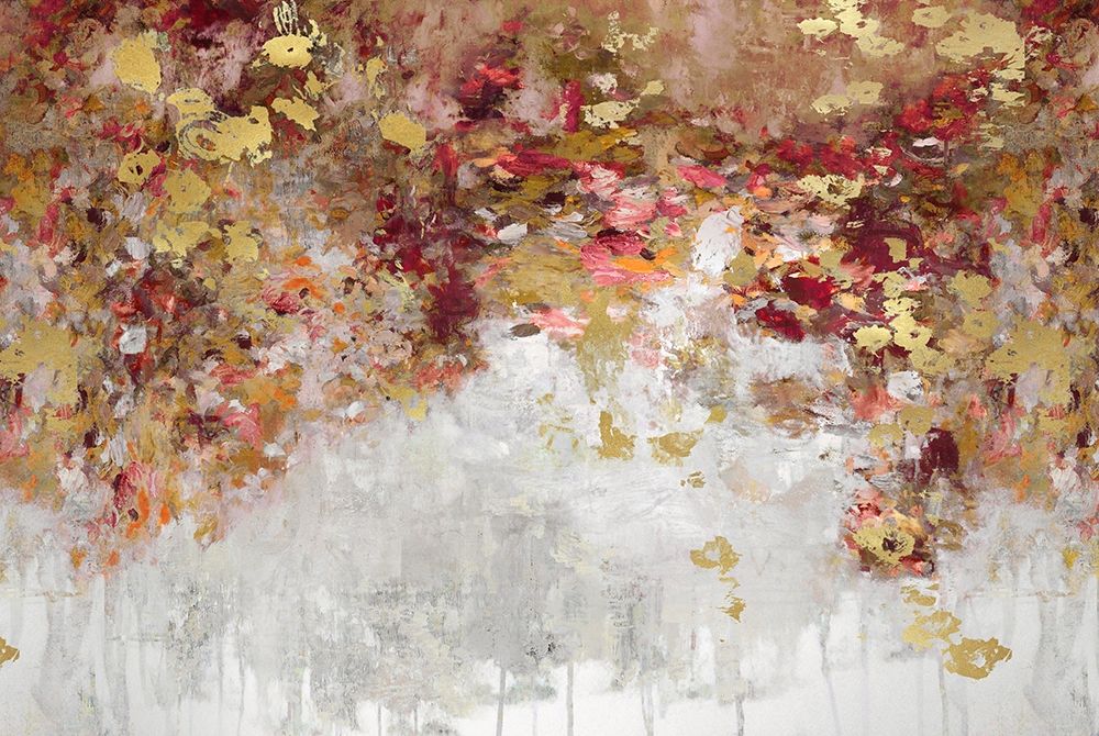 Wall Art Painting id:321183, Name: Charmed Red and Gold, Artist: Robbins, Nikki