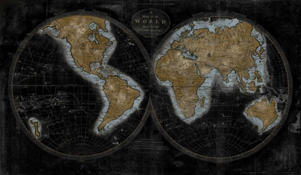 Art Print: The World In Gold