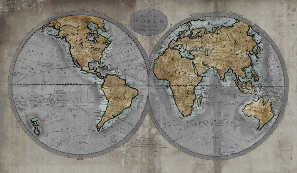 Art Print: Map of the World