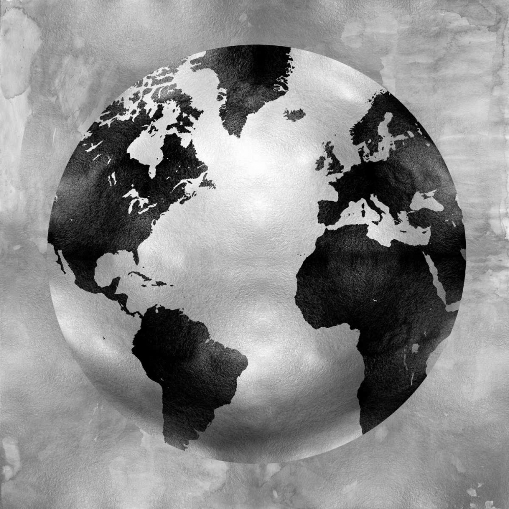 Art Print: Silver Globe