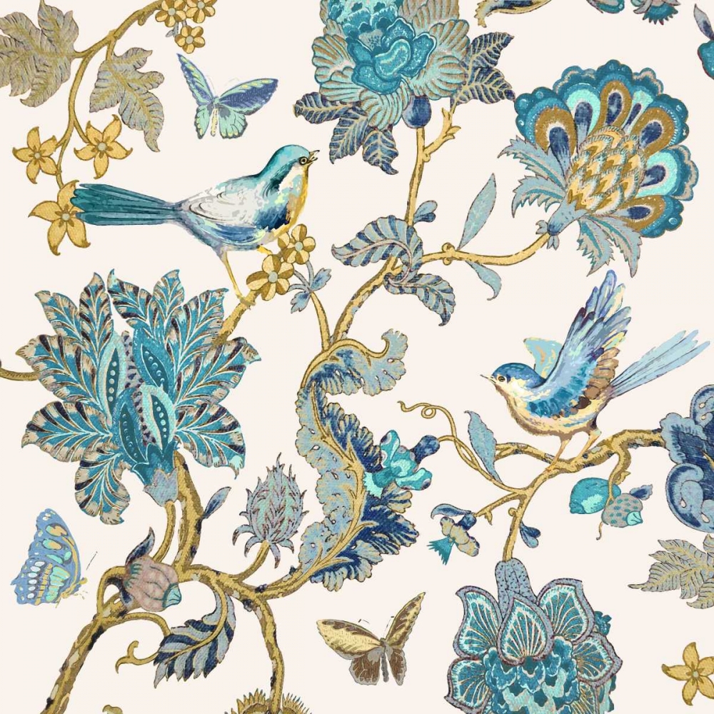 Wall Art Painting id:318372, Name: Passing Through - Teal II, Artist: Campbell, Renee