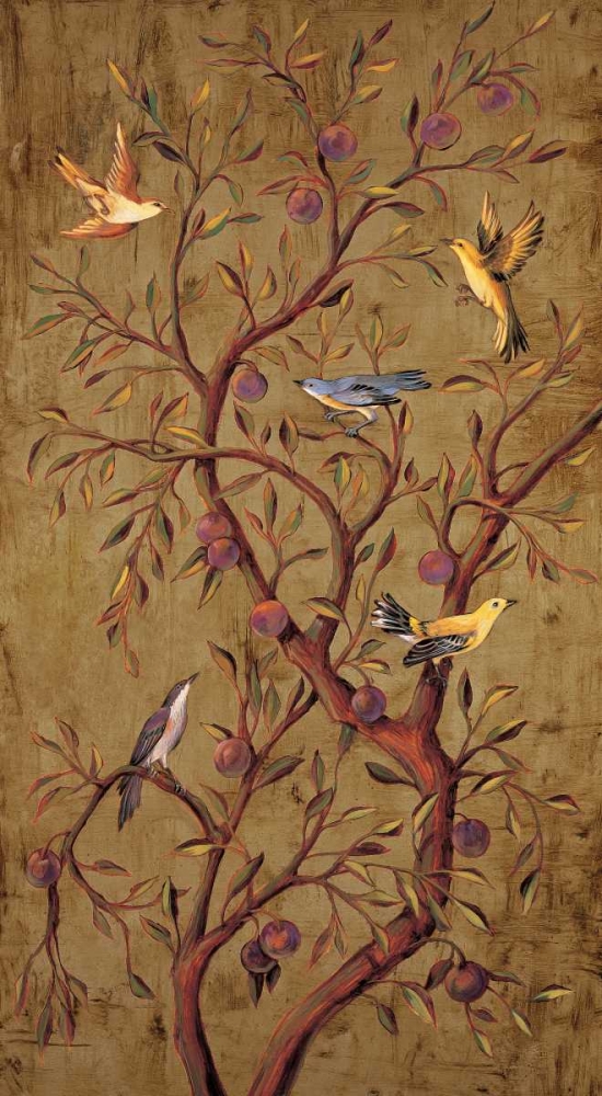 Art Print: Plum Tree Panel I