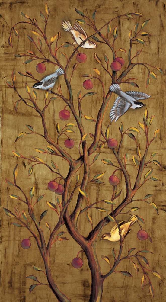 Art Print: Plum Tree Panel III