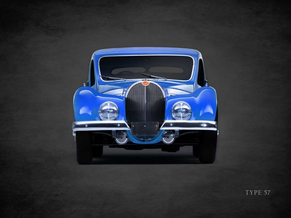 Wall Art Painting id:319412, Name: Bugatti Type-57 1936, Artist: Rogan, Mark