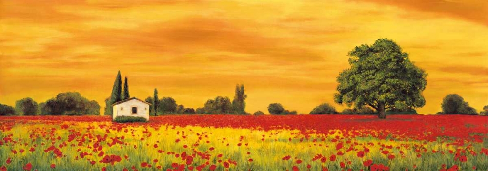 Art Print: Field of Poppies