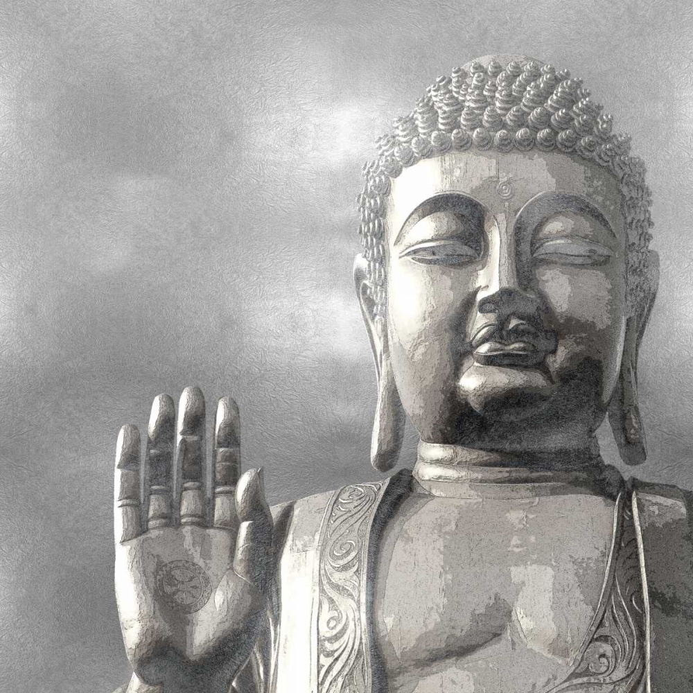 Wall Art Painting id:317965, Name: Silver Buddha, Artist: Bray, Tom
