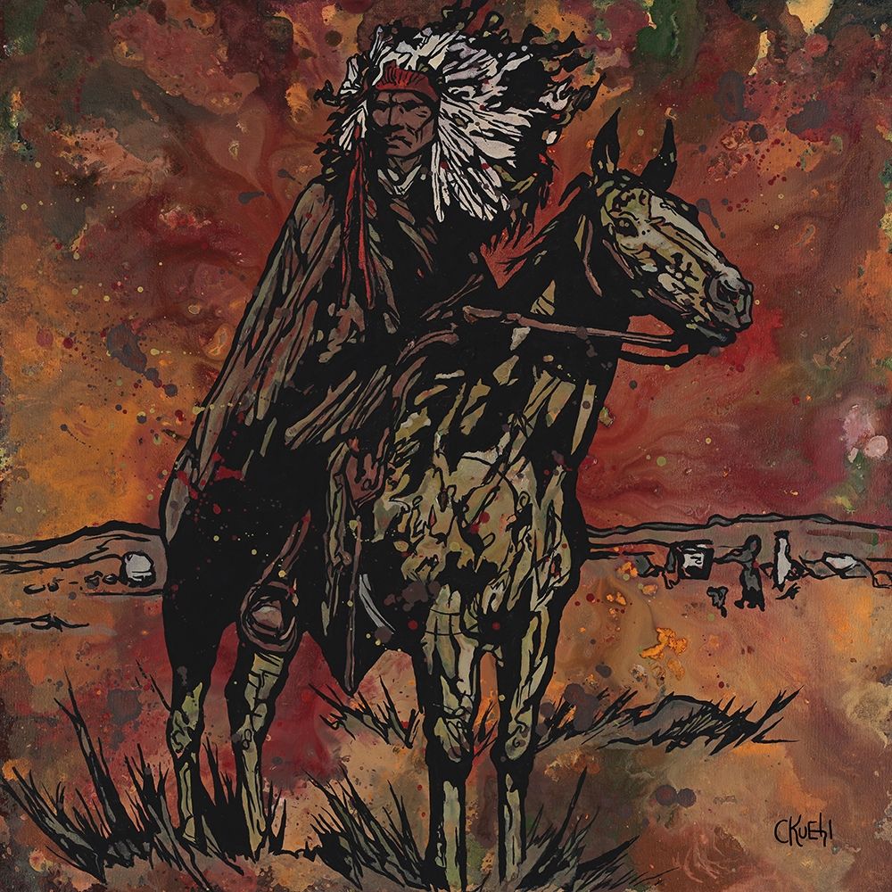 Wall Art Painting id:264041, Name: Sioux Rider, Artist: Kuehl, Cody