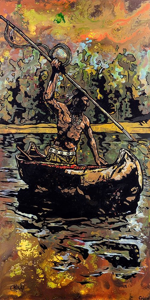 Wall Art Painting id:264039, Name: Canoe, Artist: Kuehl, Cody