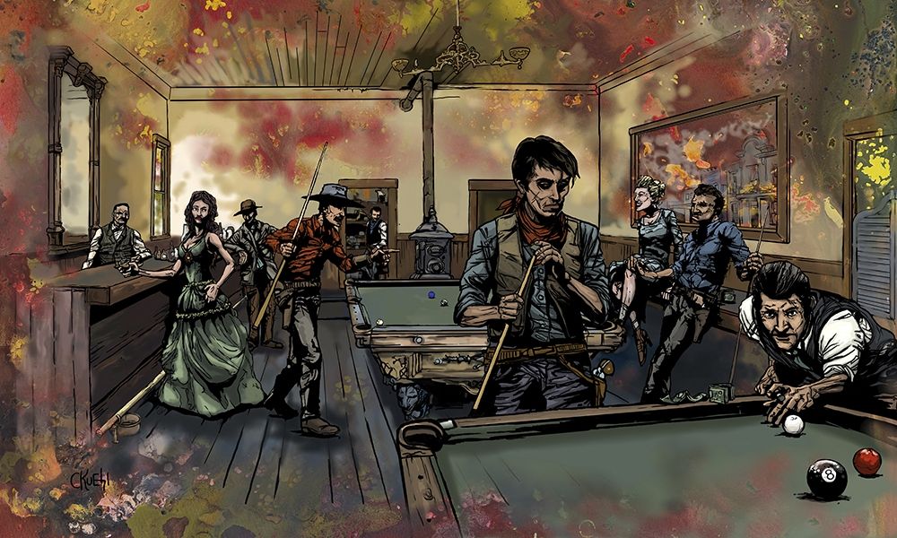 Wall Art Painting id:264038, Name: Pool Hall, Artist: Kuehl, Cody