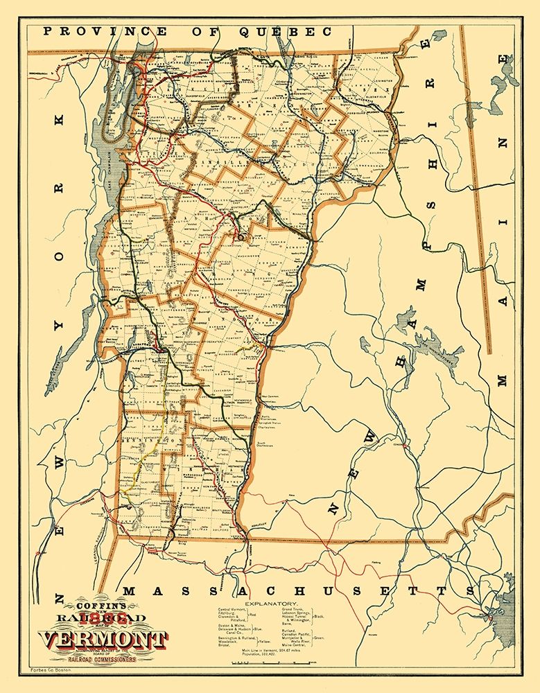 Wall Art Painting id:409156, Name: Vermont - Coffin 1896 , Artist: Coffin