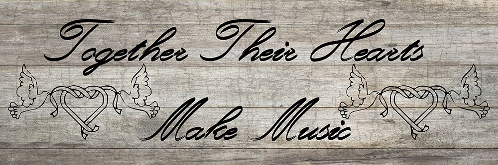 Wall Art Painting id:306132, Name: Musical Hearts, Artist: Phillip, Jamie