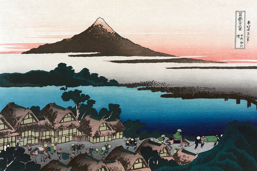 Art Print: Dawn at Isawa in Kai Province, 1830