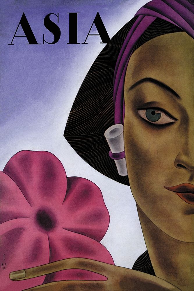 Wall Art Painting id:345403, Name: Sumatran Mode in Millinery with Title, 1931, Artist: McIntosh, Frank