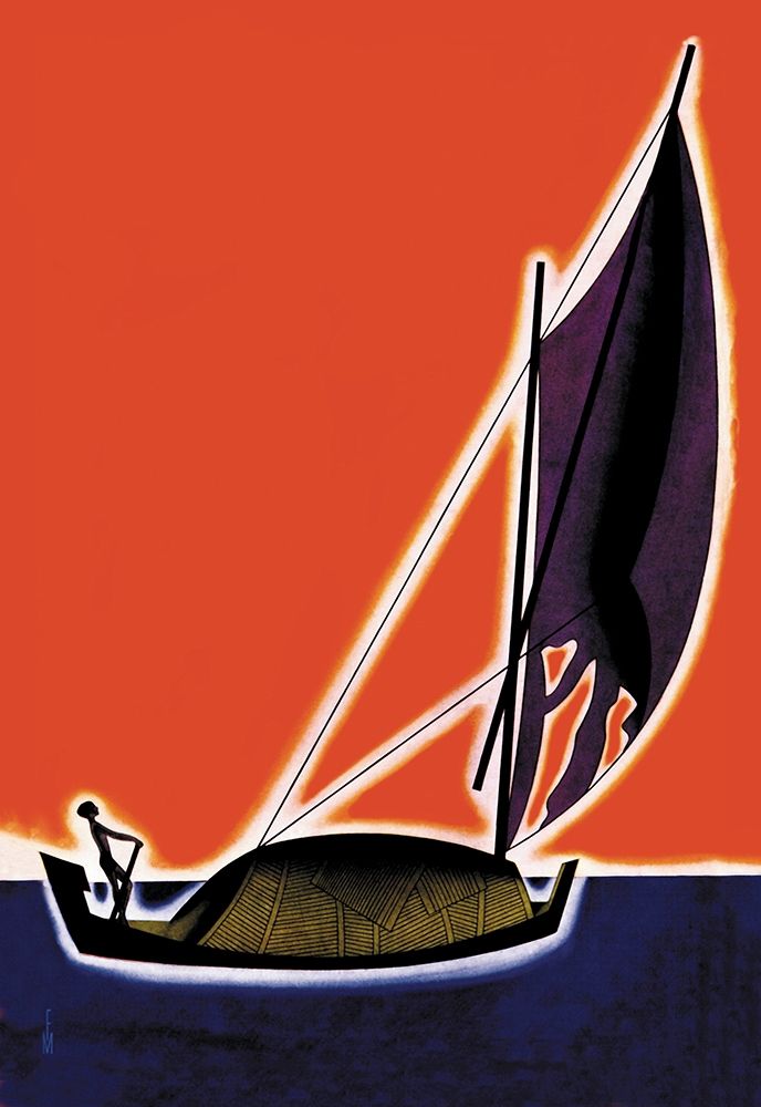 Wall Art Painting id:345411, Name: On One of the Seven Seas, 1931, Artist: McIntosh, Frank