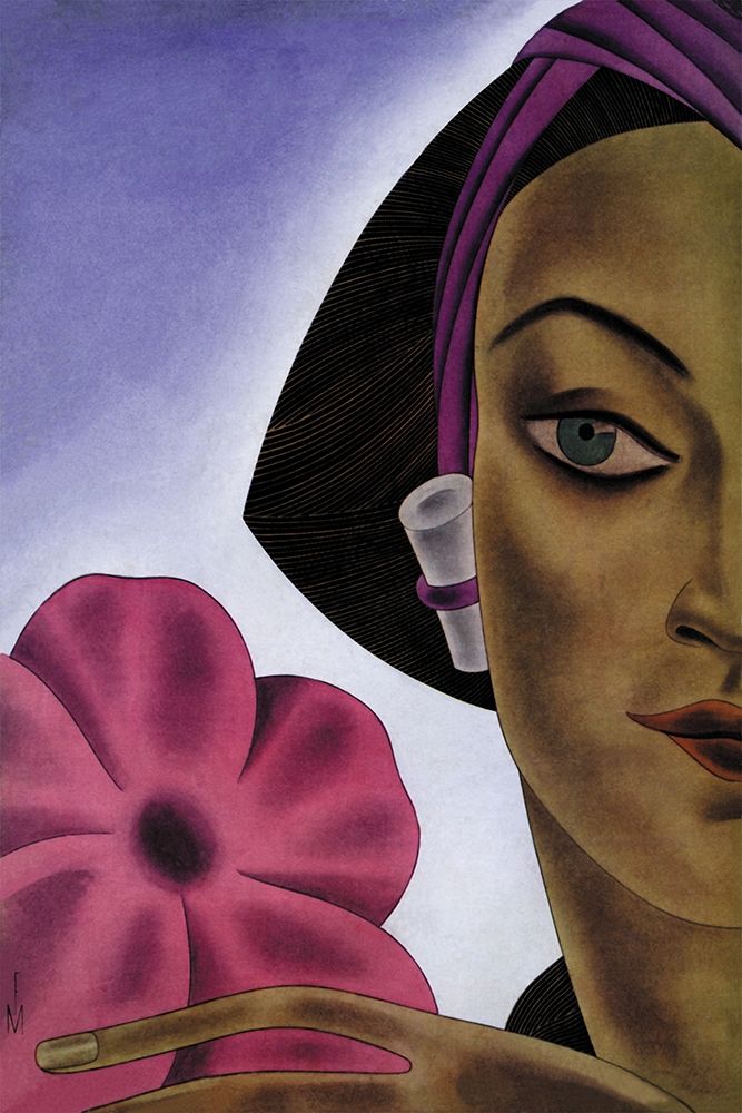 Wall Art Painting id:345412, Name: Sumatran Mode in Millinery, 1931, Artist: McIntosh, Frank