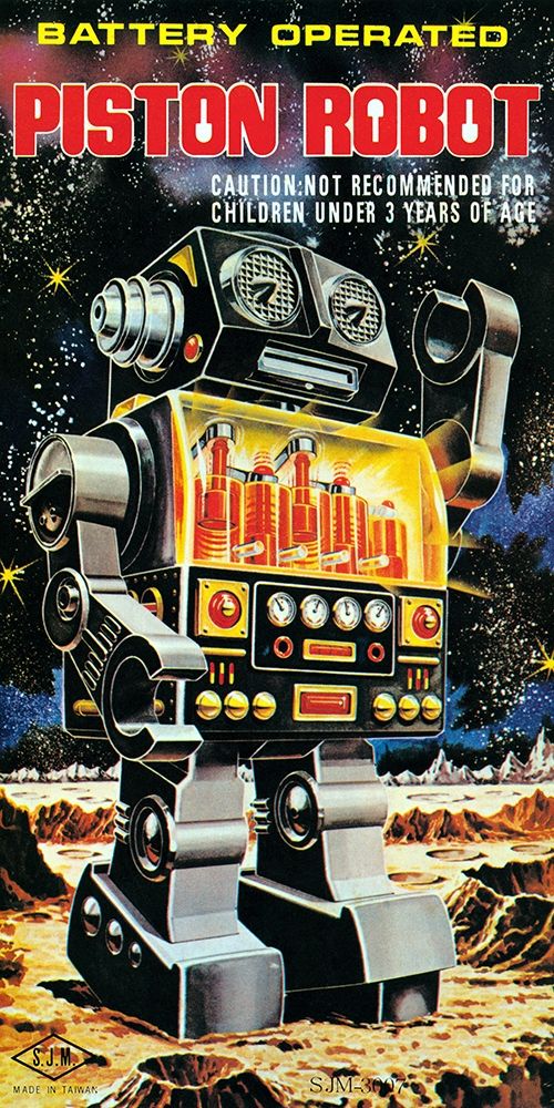 Art Print: Battery Operated Piston Robot