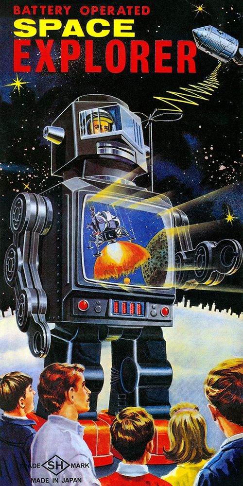 Art Print: Battery Operated Space Explorer